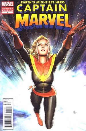Captain Marvel Vol 6 #1 Incentive Adi Granov Variant Cover