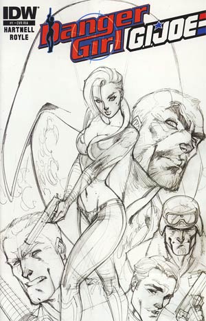 Danger Girl GI Joe #1 Cover C Incentive J Scott Campbell Sketch Cover