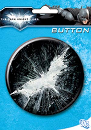 Batman The Dark Knight Rises Cityscape Batlogo 3-Inch Carded Button (97129)