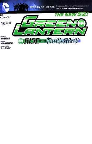 Green Lantern Vol 5 #13 Cover D Variant We Can Be Heroes Blank Cover (Rise Of The Third Army Tie-In)