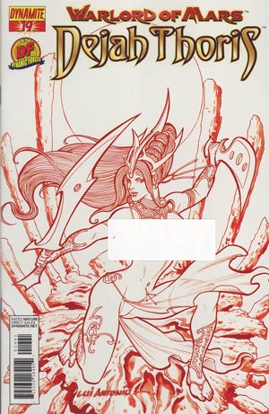 Warlord Of Mars Dejah Thoris #19 DF Exclusive Lui Antonio Martian Red Risque Cover