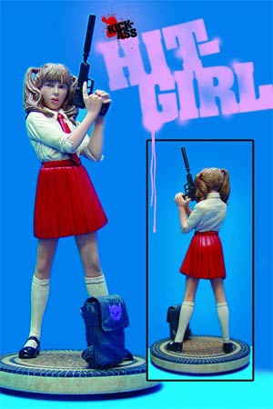 Hit-Girl School Girl Statue Red Skirt And Tie Variant Edition