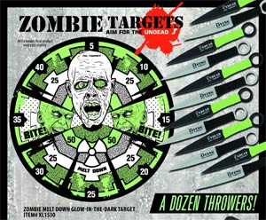 United Cutlery Zombie Target Knife Set #1 Zombie Meltdown
