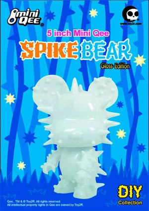 Spike Bear DIY Mini Qee 5-Inch Vinyl Figure Black Version