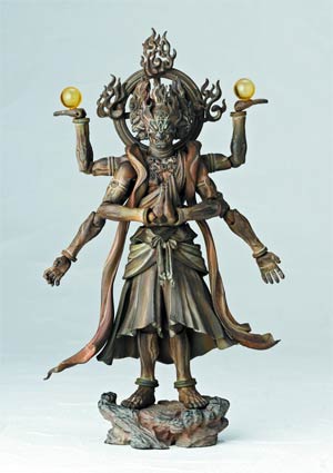 Takeya Revoltech Action Figure #003 Ashura Wooden Version