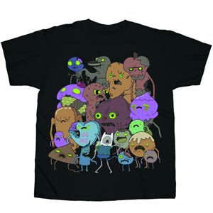 Adventure Time Zombie Group Previews Exclusive Black T-Shirt Large