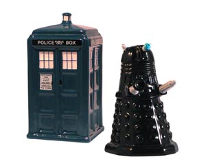 Doctor Who TARDIS & Dalek Salt & Pepper Set