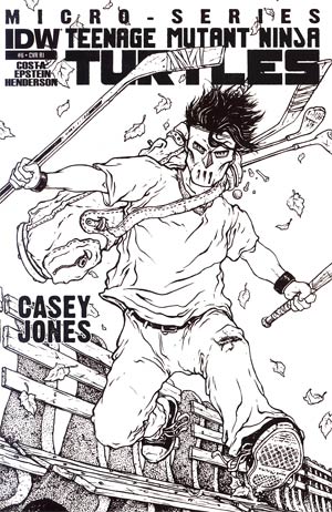 Teenage Mutant Ninja Turtles Micro-Series #6 Cover C Casey Jones Incentive David Petersen Sketch Cover