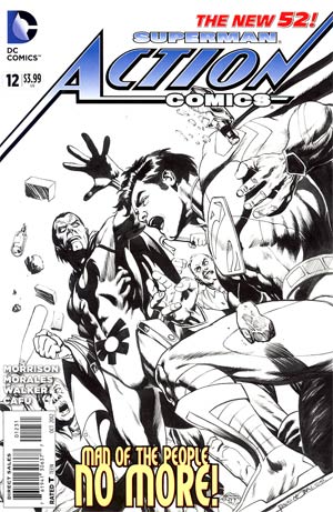 Action Comics Vol 2 #12 Cover E Incentive Rags Morales Sketch Cover