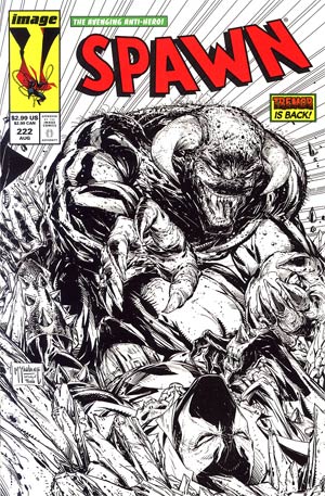 Spawn #222 Cover B Incentive Todd McFarlane Sketch Cover