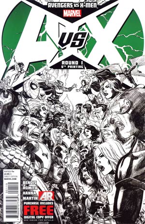 Avengers vs X-Men #1 Cover N 6th Ptg Jim Cheung Variant Cover