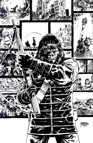 Planet Of The Apes Vol 3 Annual #1 Cover E Incentive Gabriel Hardman Virgin Sketch Cover