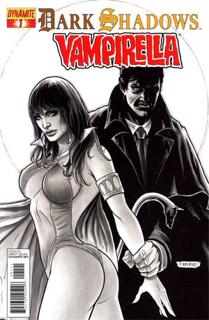 Dark Shadows Vampirella #1 Incentive Fabiano Neves Black & White Cover