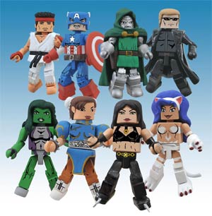 Marvel vs Capcom Minimates Series 3 Captain America vs Ryu 2-Pack