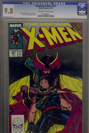 Uncanny X-Men #257 Cover B CGC 9.8