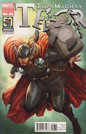 Mighty Thor #18 Cover C Variant Thor 50th Anniversary Cover (Everything Burns Prologue)