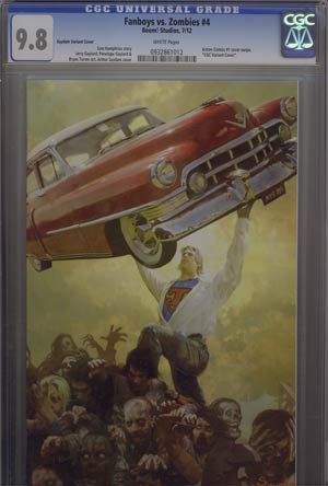 Fanboys vs Zombies #4 Incentive Arthur Suydam Virgin Variant Cover CGC 9.8