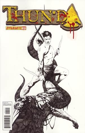 Thunda Vol 2 #1 Incentive Jae Lee Black & White Cover