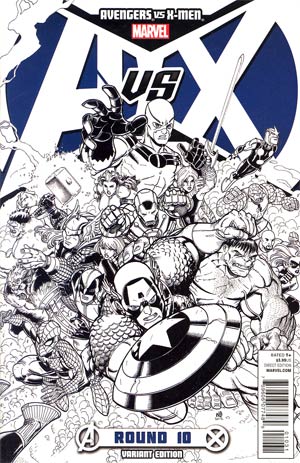 Avengers vs X-Men #10 Cover G Incentive Nick Bradshaw Sketch Cover