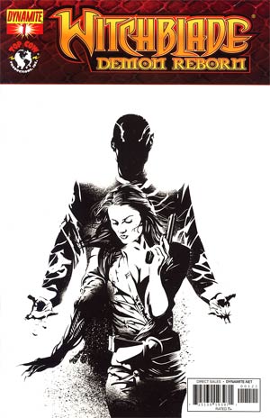 Witchblade Demon Reborn #1 Incentive Dennis Calero Black & White Cover