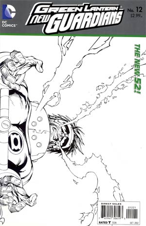 Green Lantern New Guardians #12 Cover B Incentive Tyler Kirkham Sketch Cover