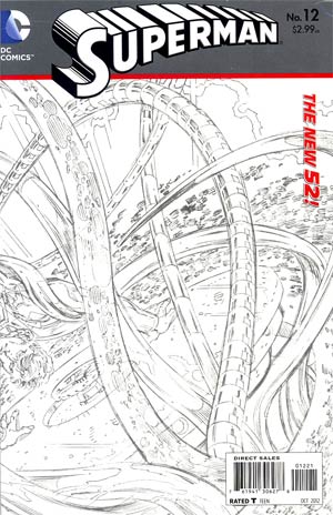 Superman Vol 4 #12 Incentive Dan Jurgens Sketch Cover