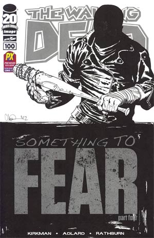 Walking Dead #100 Cover L SDCC 2012 Retailer Exclusive Charlie Adlard Regular Sketch Cover