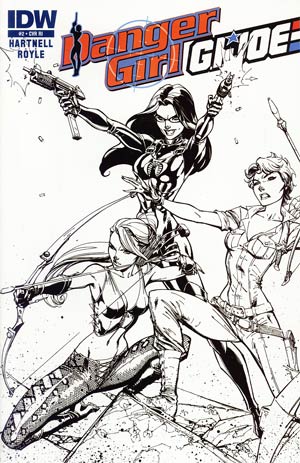 Danger Girl GI Joe #2 Cover C Incentive J Scott Campbell Sketch Cover