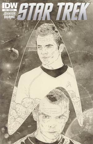 Star Trek (IDW) #12 Cover B Incentive Tim Bradstreet Sketch Cover