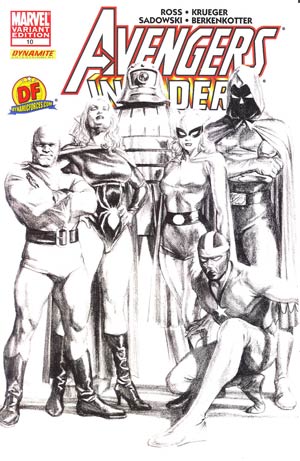 Avengers Invaders #10 DF Exclusive Alex Ross Sketch Variant Cover