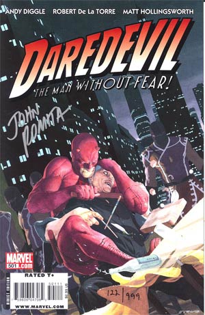 Daredevil Vol 2 #501 Cover D DF Signed By John Romita Sr