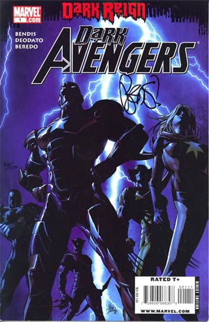 Dark Avengers #1 Cover F DF Signed By Brian Michael Bendis