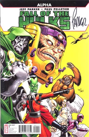 Fall Of The Hulks Alpha (One Shot) #1 Cover D DF Signed By Jeff Parker