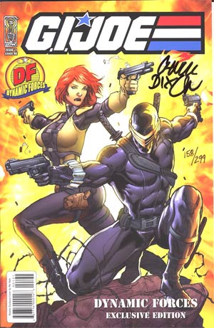 GI Joe Vol 4 #1 DF Exclusive Cover Signed By Chuck Dixon