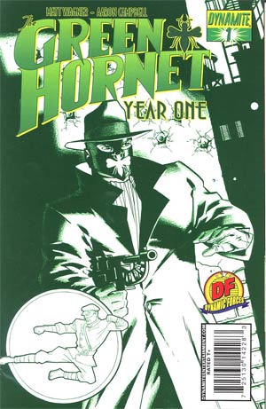 Green Hornet Year One #1 Cover I DF Exclusive Matt Wagner Cool Green Variant Cover