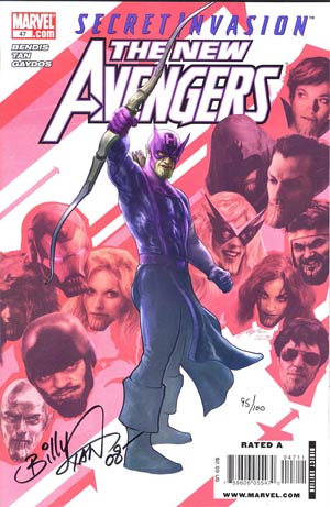 New Avengers #47 Cover B DF Signed By Billy Tan (Secret Invasion Tie-In)