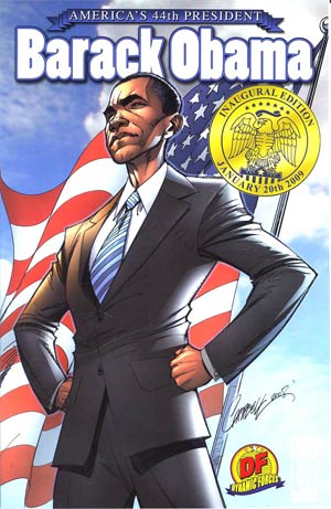 Presidential Material Barack Obama (One Shot) #1 Cover E DF Limited Edition J Scott Campbell Cover