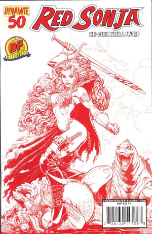 Red Sonja Vol 4 #50 Cover F DF Art Adams She-Devil Red Exclusive Cover