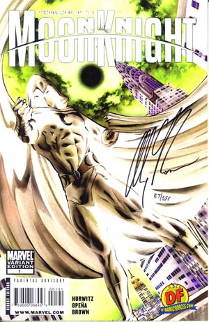 Vengeance Of The Moon Knight #1 Cover F DF Exclusive Alex Ross Negative Art Cover Signed By Alex Ross