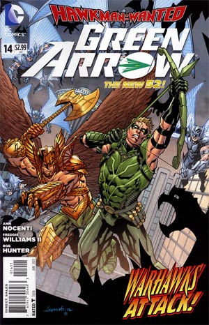 Green Arrow Vol 6 #14 (Hawkman Wanted Part 2)