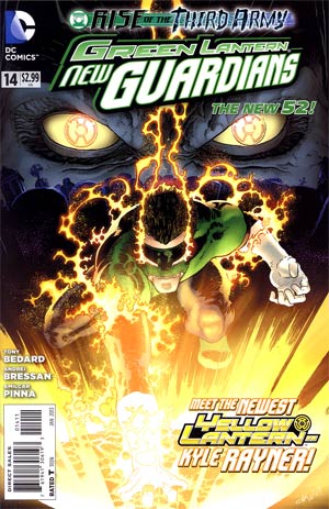 Green Lantern New Guardians #14 Cover A Regular Aaron Kuder Cover (Rise Of The Third Army Tie-In)