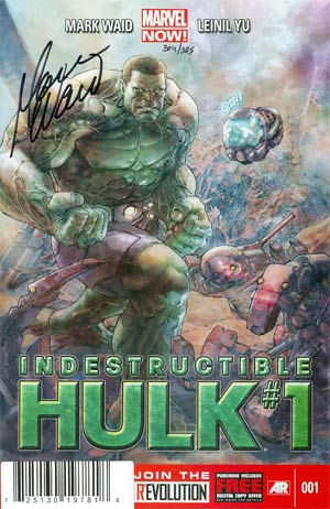 Indestructible Hulk #1 Cover H DF Signed By Mark Waid
