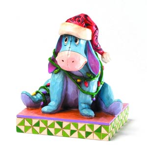 Disney Traditions Holiday Eeyore With Christmas Lights Figurine