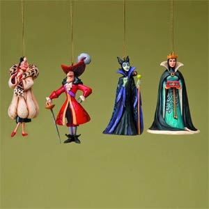 Disney Traditions Villain Ornament Set