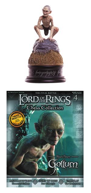 Lord Of The Rings Chess Figurine Collection Magazine #4 Gollum Black Pawn