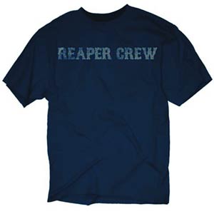 Sons Of Anarchy Reaper Crew Distressed Navy T-Shirt Large