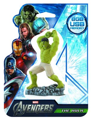 Avengers 8GB Figural Flash Drive - Hulk