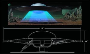 Forbidden Planet C57D Flying Saucer 1/144 Scale Model Kit