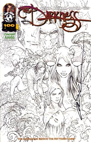 Darkness Vol 3 #100 Cover F Emerald Knights Exclusive Variant Cover Signed By Marc Silvestri