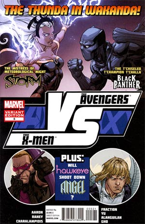 AVX VS #5 Cover B Incentive Fight Poster Variant Cover (Avengers vs X-Men Tie-In)